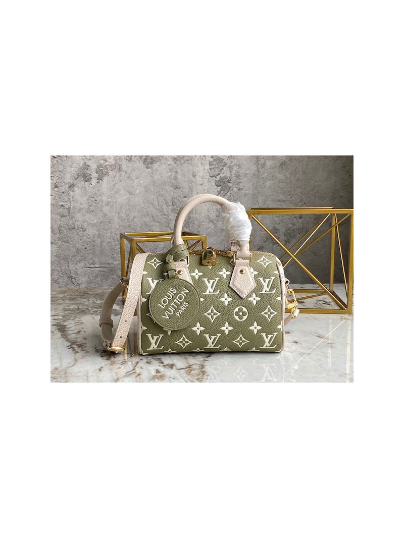Louis Vuitton LV Speedy Bandoulière 20 M46118 Khaki Cream