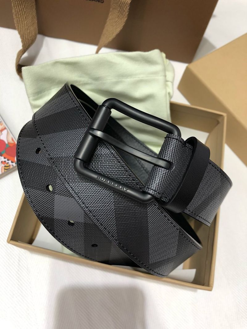 Burberry London Check and Leather Belt 80155781