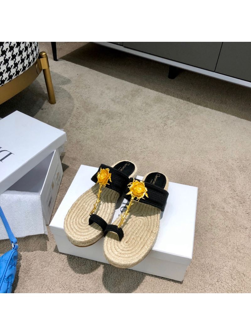 Dior Jardin Thong Sandal KCQ417 Black