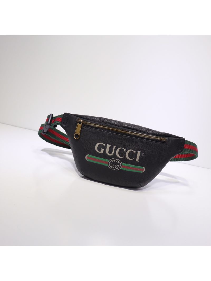 Gucci Print Small Belt Bag 527792 Black