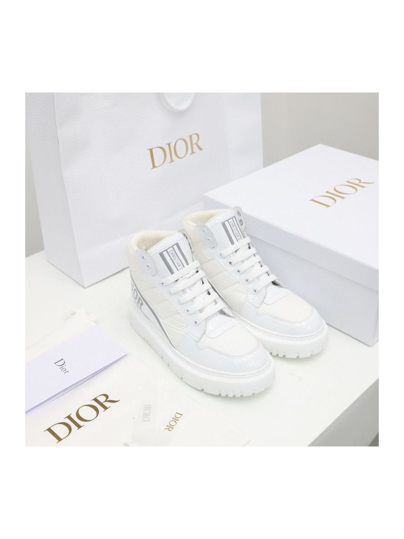 Dior D-Player Sneaker White Quilted Nylon KCK315N