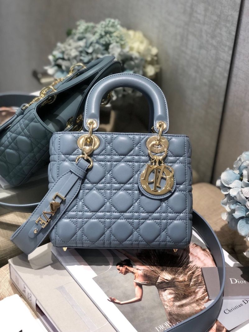 Dior My ABCdior Lady Dior Bag M0538 Ash Blue