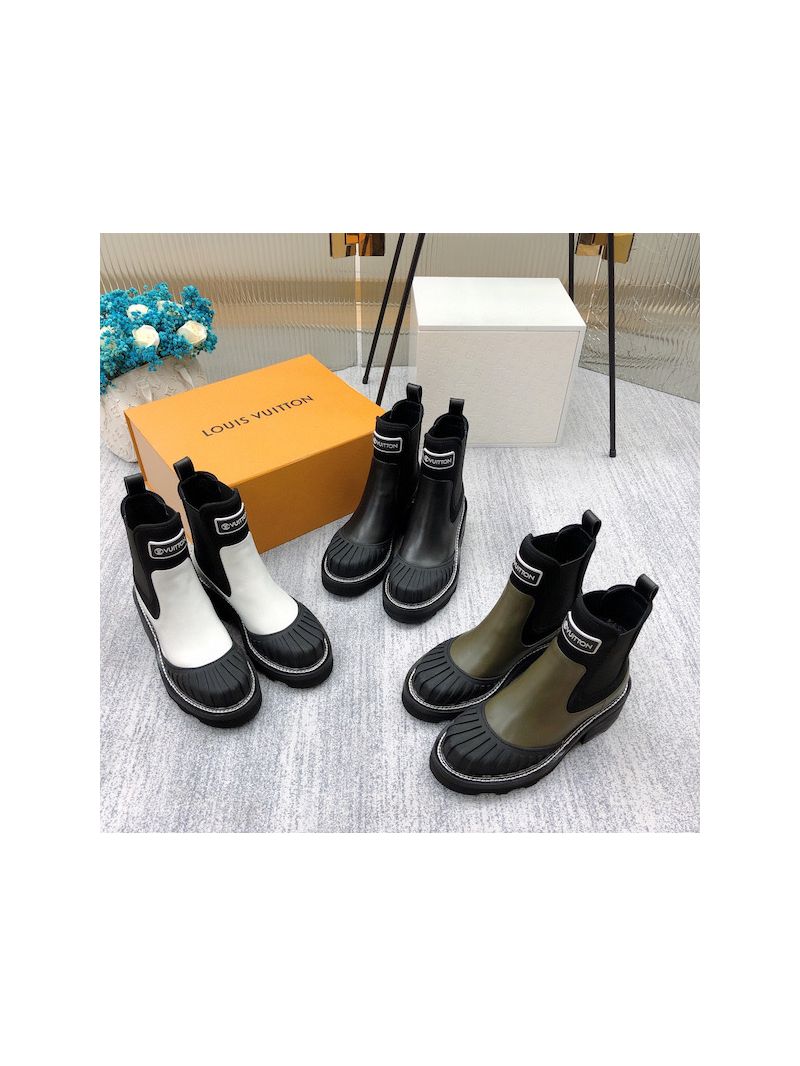 Louis Vuitton LV Beaubourg Ankle Boot 1A9GYP Black