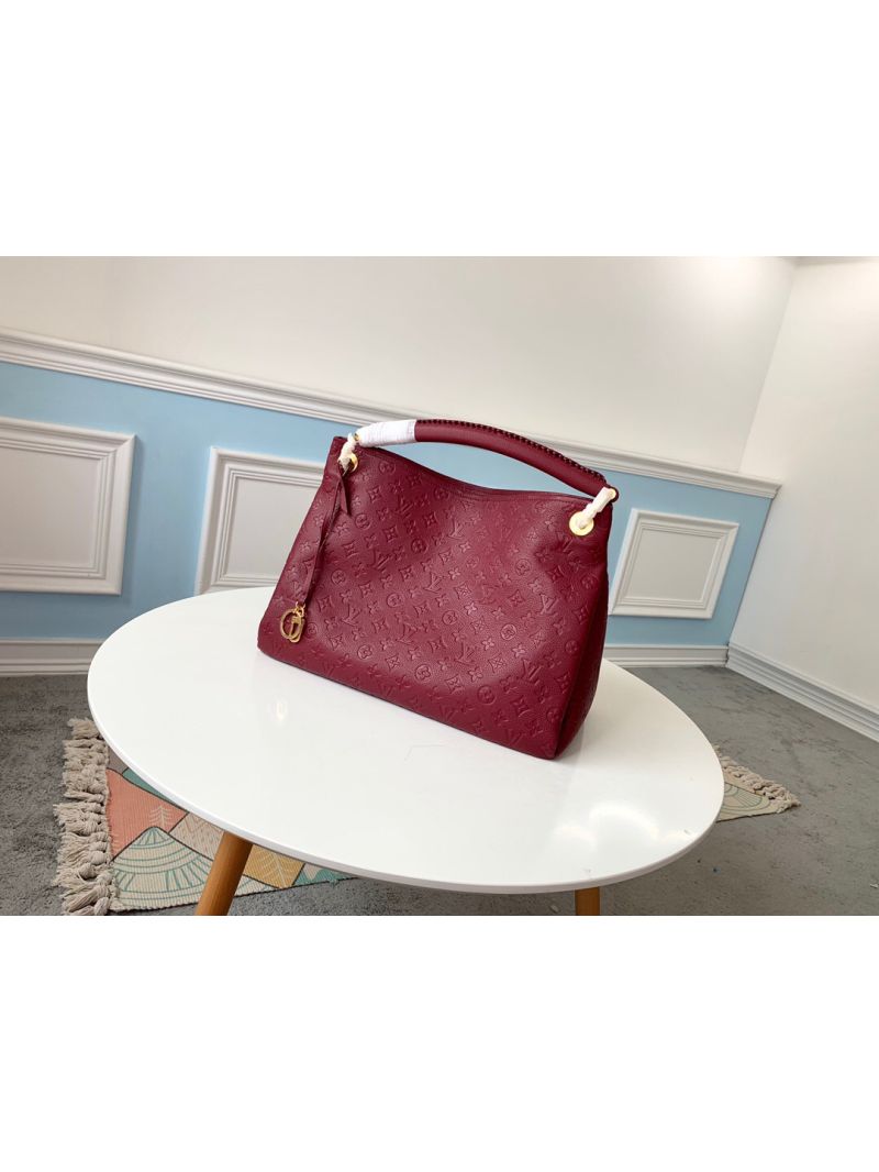 Louis Vuitton LV Artsy MM Monogram Empreinte M44456 Burgundy