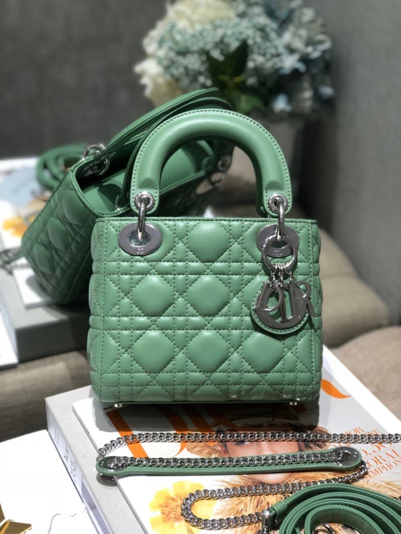 Christian Dior Lady Dior Quilted in Lambskin Leather Bag Minty