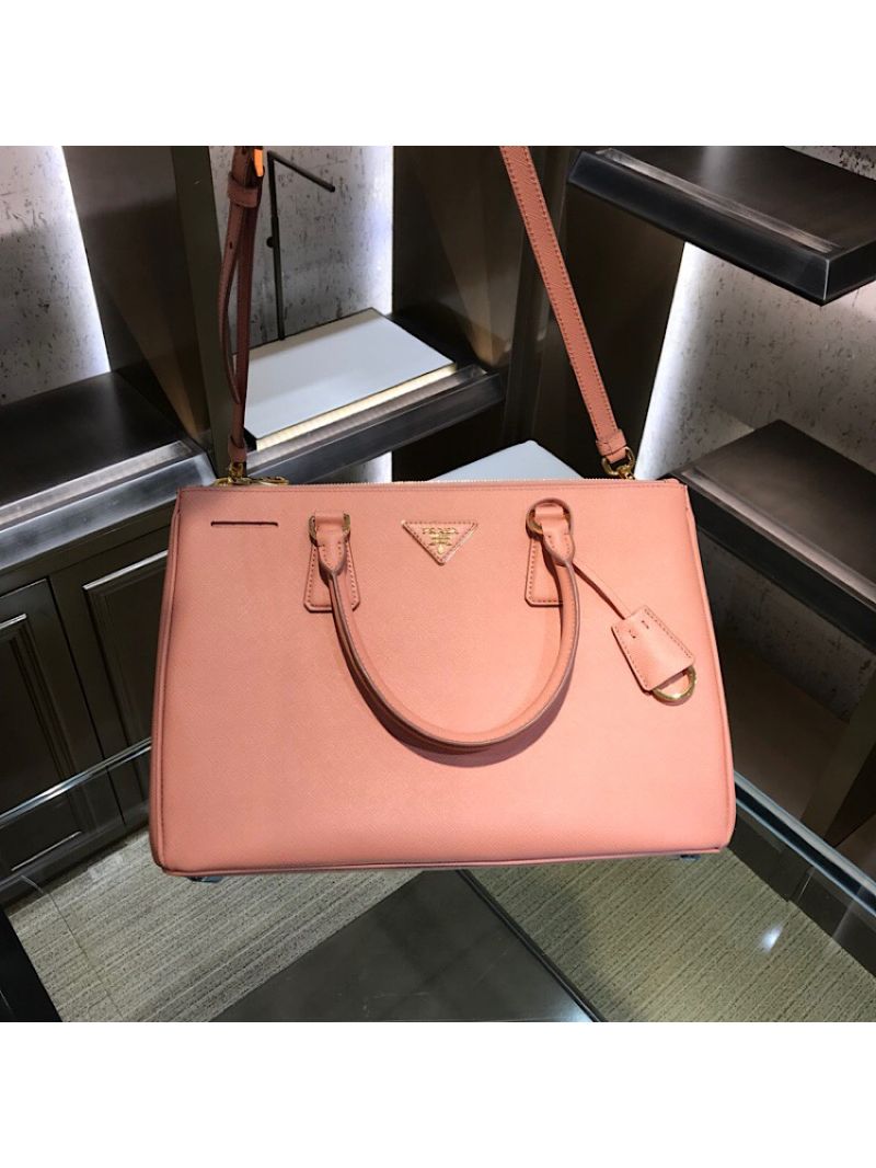 Prada Galleria Saffiano Leather Tote Bag 1BA274 Light Pink 