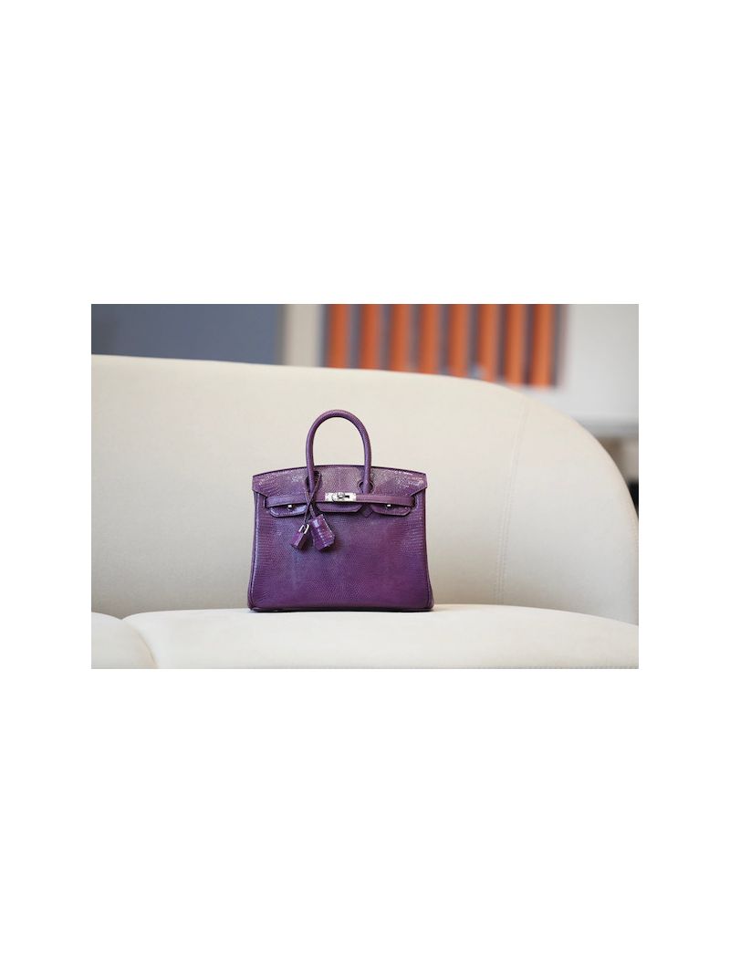 Hermes Birkin Lizard Leather in Anemone
