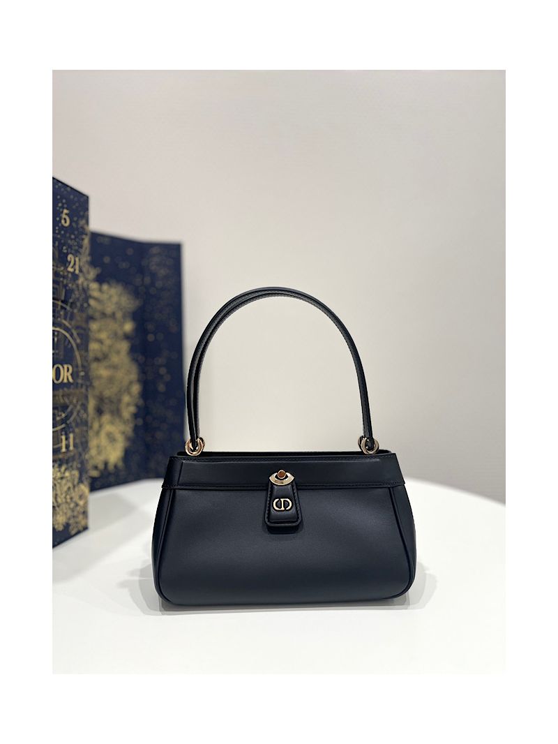 Dior Small Key Bag Black Box Calfskin M1844