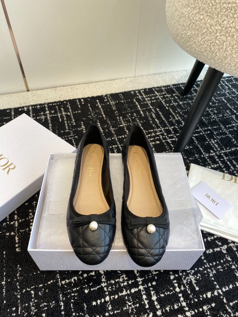 Dior Ballet Flat Quilted Cannage Calfskin KDB877