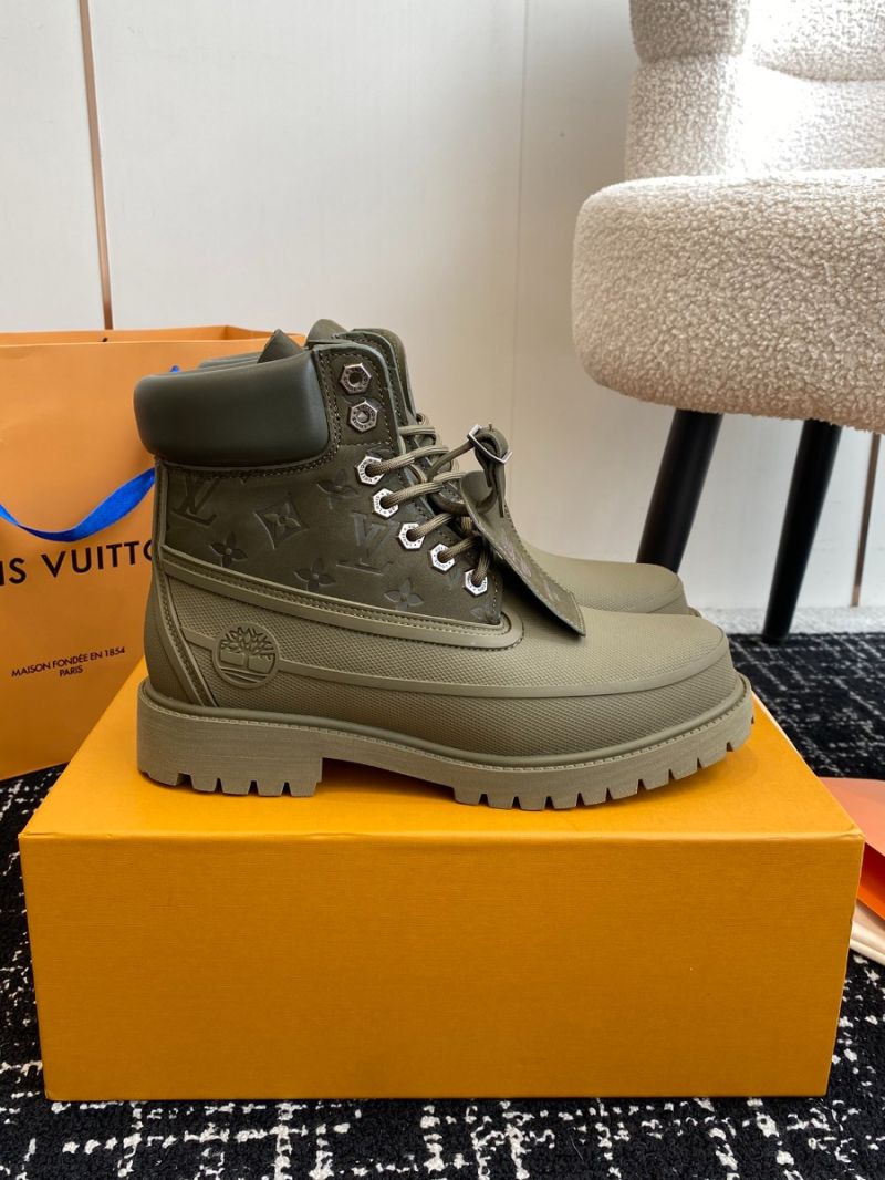 Louis Vuitton Men Female LV x Timberland 6-In Ankle Boot 1AD72P Khaki