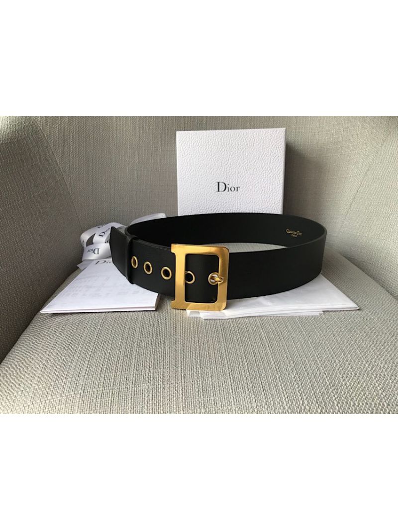Dior Diorquake Belt In Black Calfskin 55mm