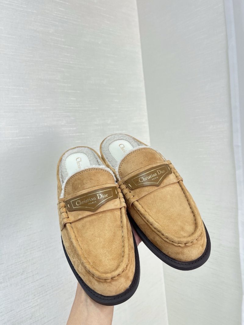Dior Boy Mule Beige Suede Goatskin KDB922