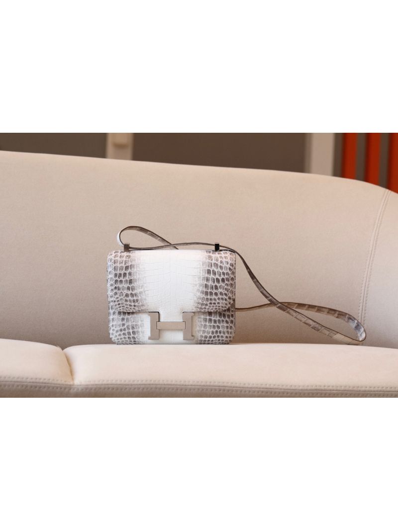 Hermes Constance Himalaya Crocodile Leather Bag