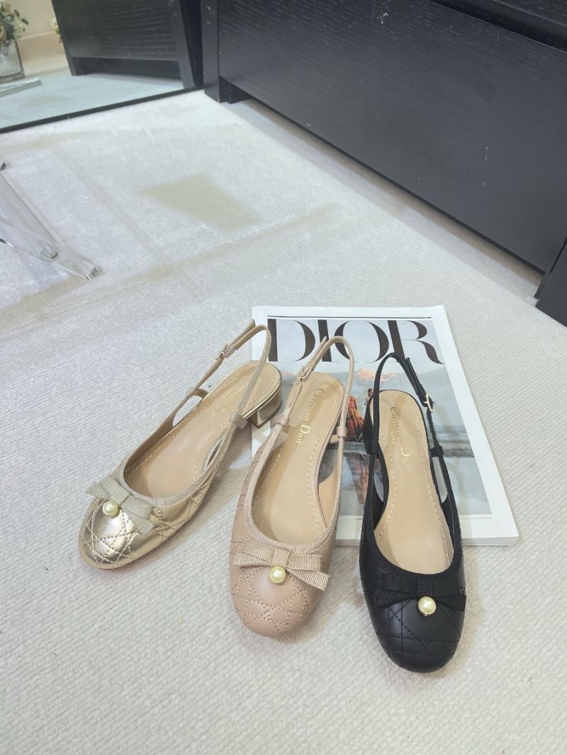 Dior Ballet Slingback Pump Nude Quilted Cannage Calfskin KDB968