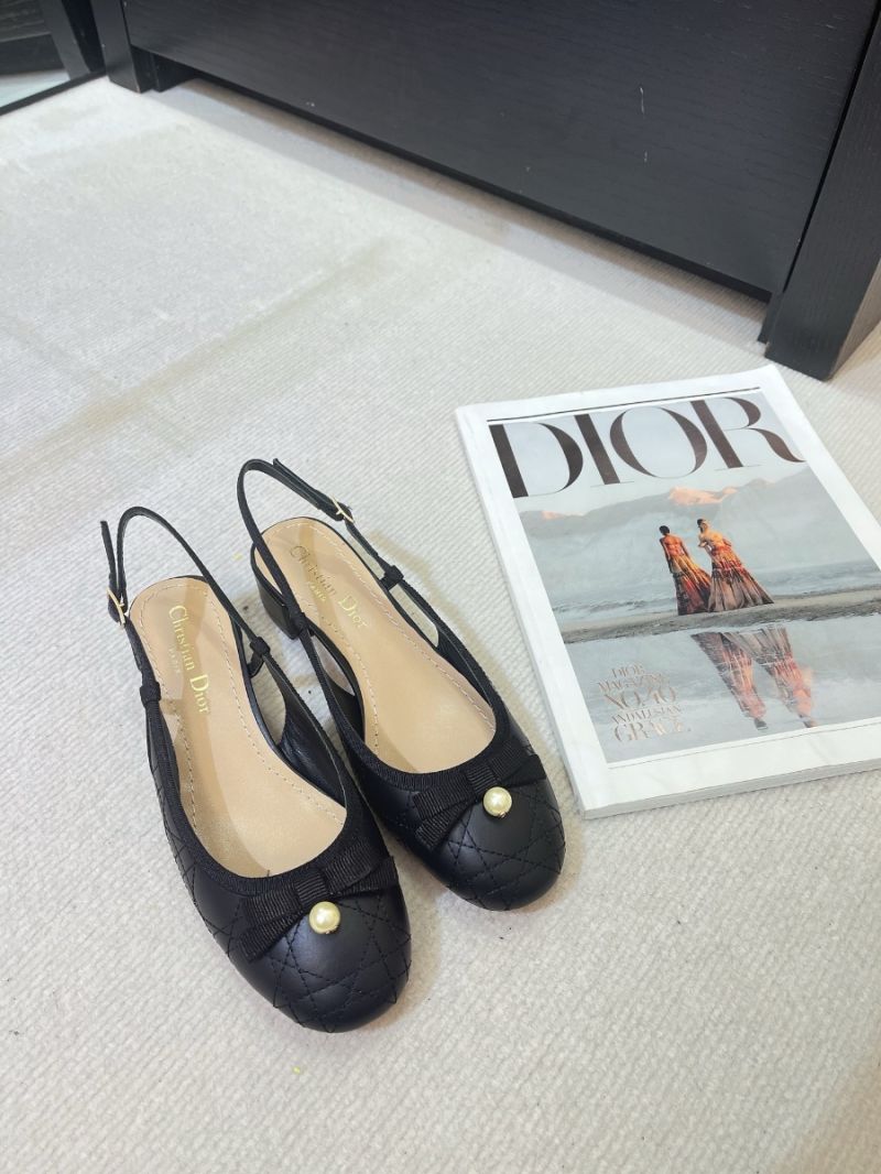 Dior Ballet Slingback Pump Black Quilted Cannage Calfskin KDB968