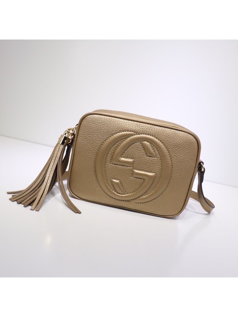 Gucci Soho Leather Disco Bag Champagne Gold