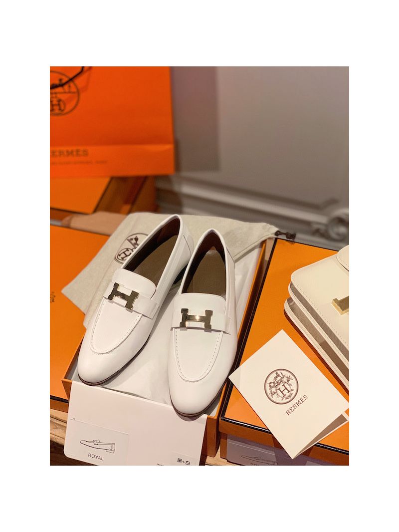 Hermes Paris Loafer in Calfskin H211288Z Blanc