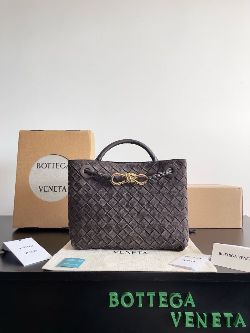 Bottega Veneta BV Small Andiamo 766014 Suede Fondant