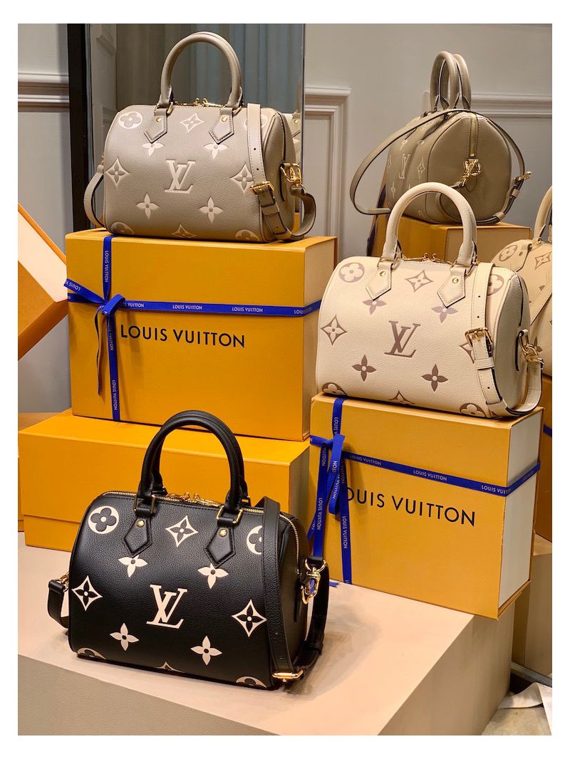 Louis Vuitton LV Speedy Bandoulière 25 Bi-Color M58947 Black