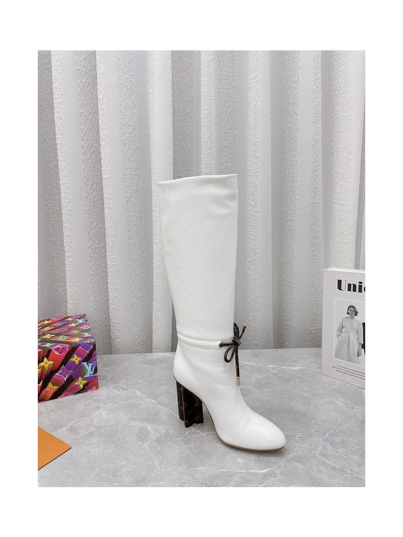 Louis Vuitton LV Silhouette High Boot 1A953A Calfskin White