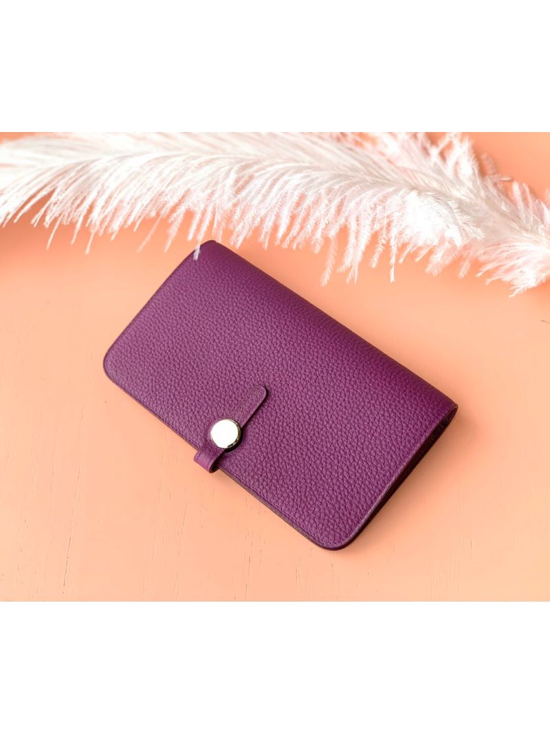 Hermes Dogon Duo Wallet Togo H043070 Anemone