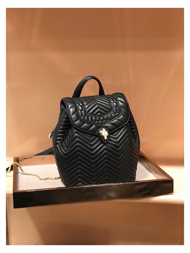 Bvlgari Serpenti Forever Backpack 286538 Black