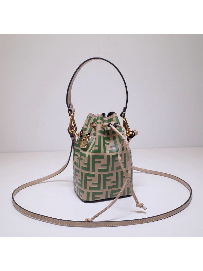 Fendi Mon Tresor Green Leather Mini Bag 8BS010