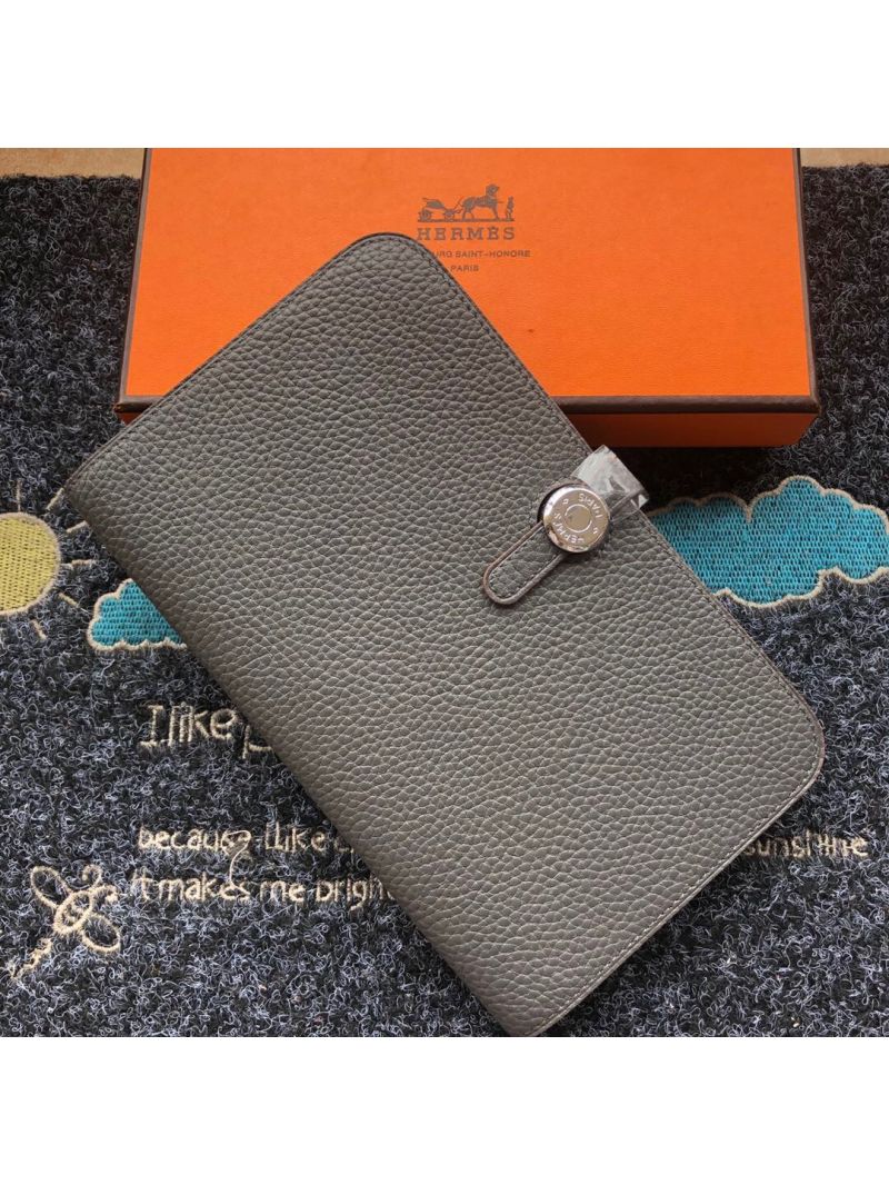 Hermes Dogon Duo Wallet Togo H043070 Etain