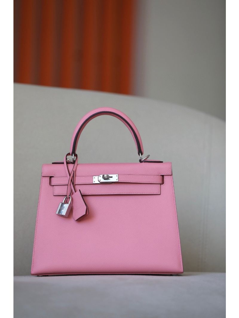 Hermes Kelly Epsom Rose Confetti Bag