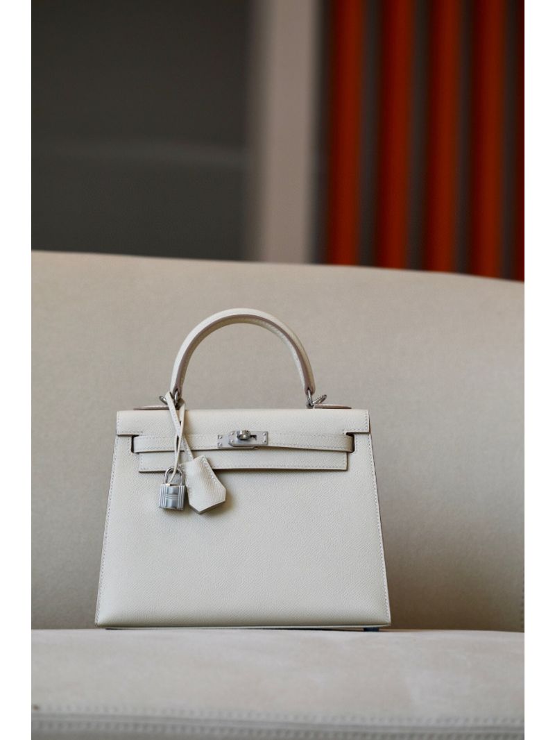 Hermes Kelly Epsom Craie Bag