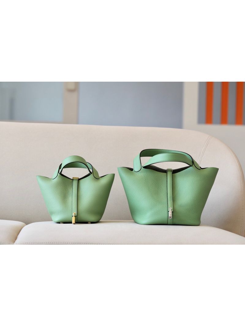 Hermes Picotin Lock bag Avocado Clemence leather