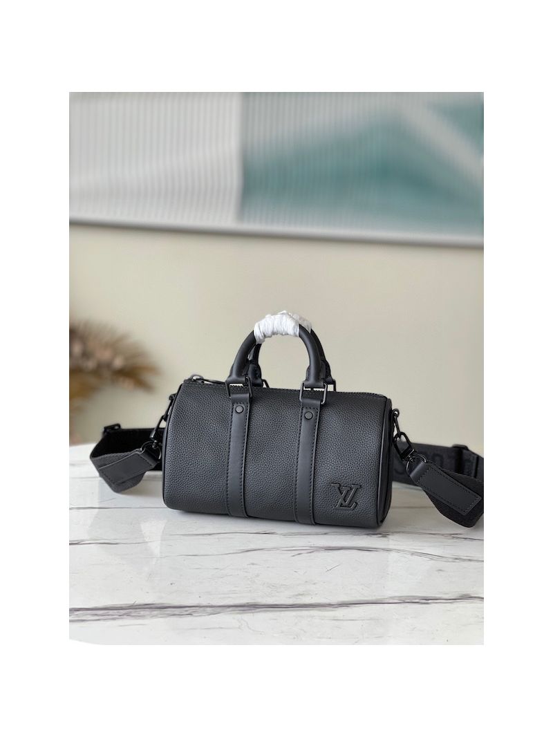 Louis Vuitton LV Keepall XS M80950 Black Aerogram leather