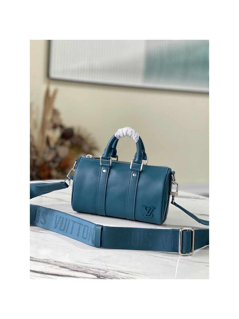Louis Vuitton LV Keepall XS M80950 Blue Aerogram leather