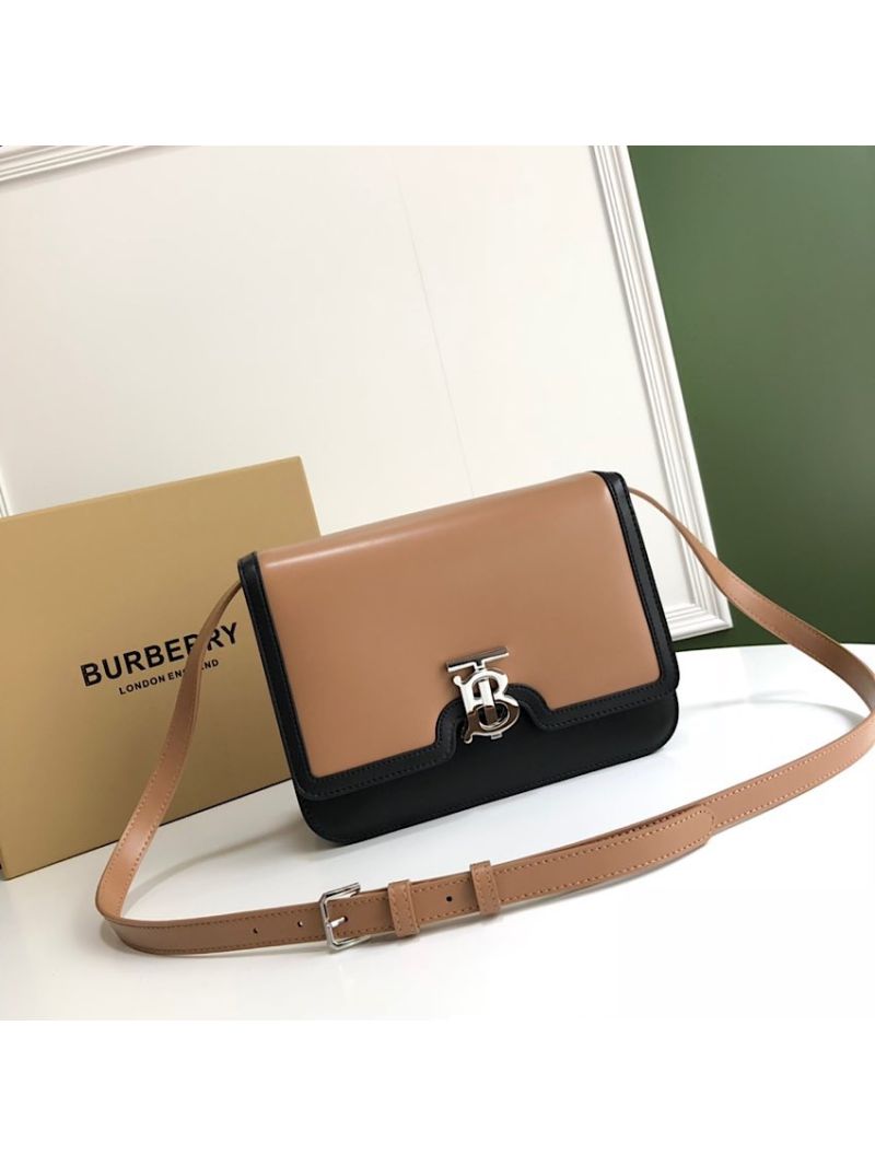 Burberry TB Leather Bag 80103351 Light Camel w Black