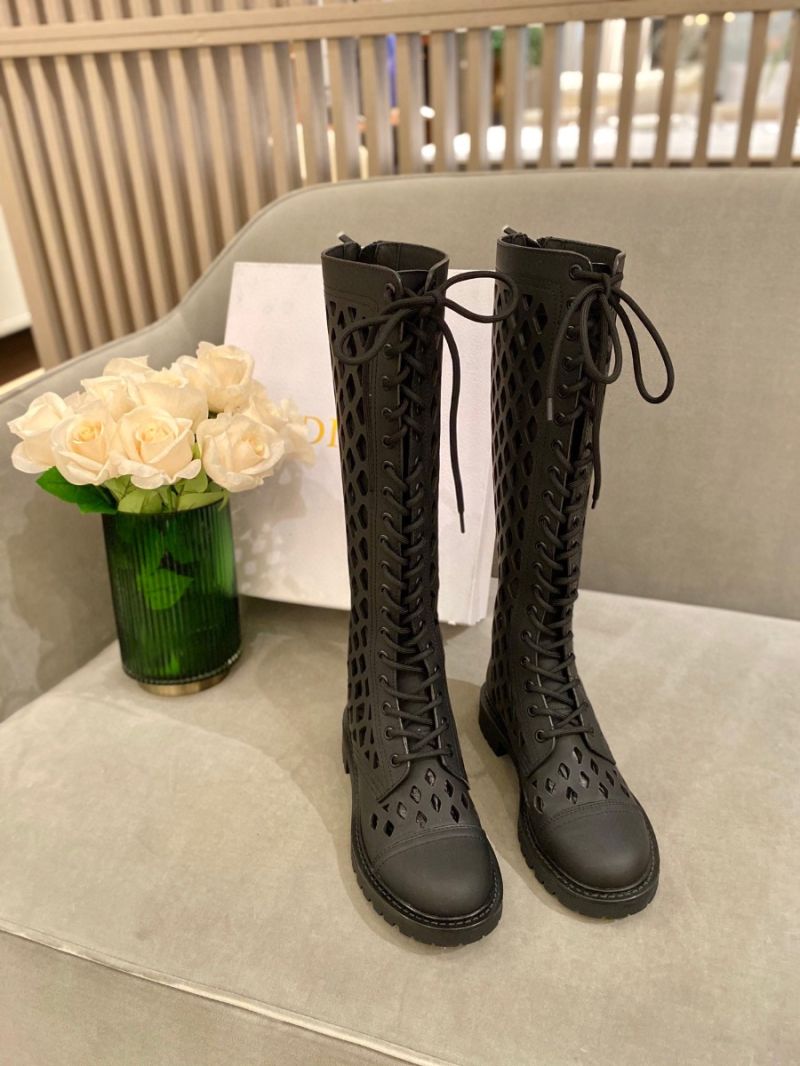 Dior D-Trap Boots Black Matte Calfskin KCI655