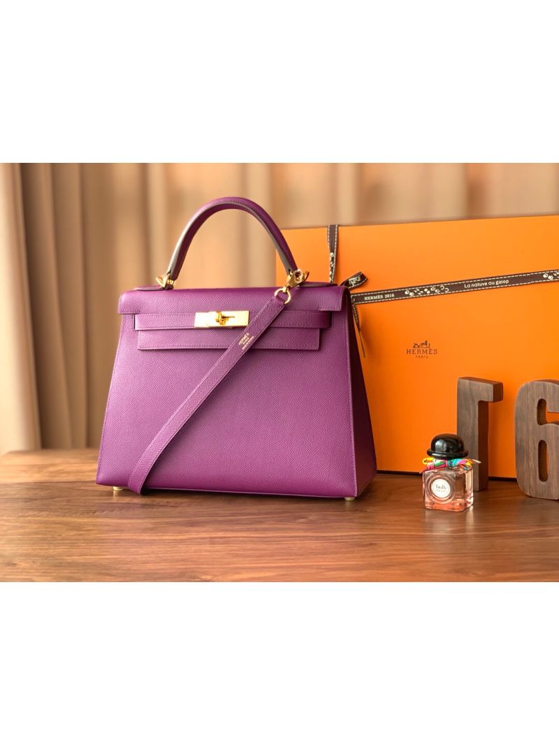 Hermes Kelly Epsom Anemone Bag