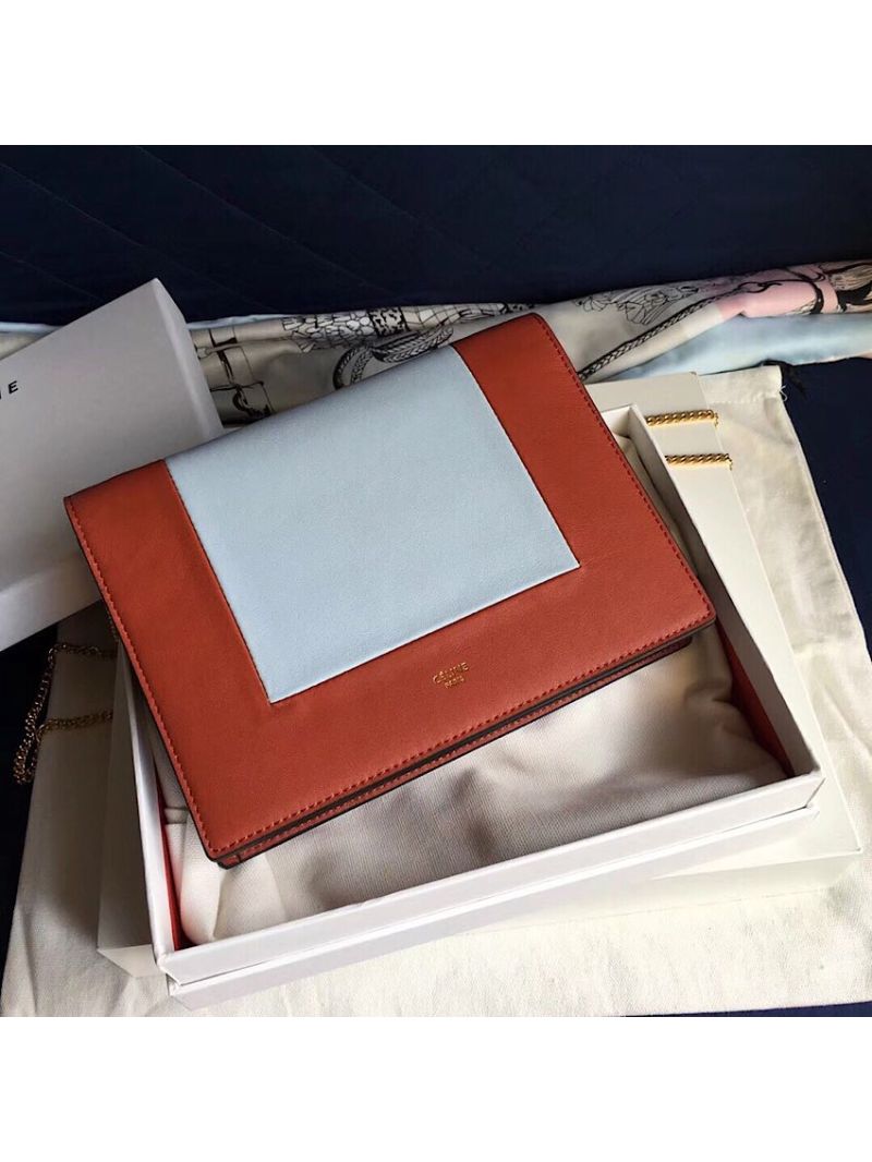 Céline Frame Clutch bag Maple/Frost Shiny Smooth Calfskin 180268