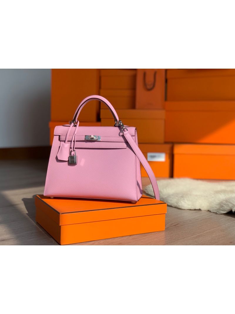Hermes Kelly Epsom Mauve Sylvestre Bag