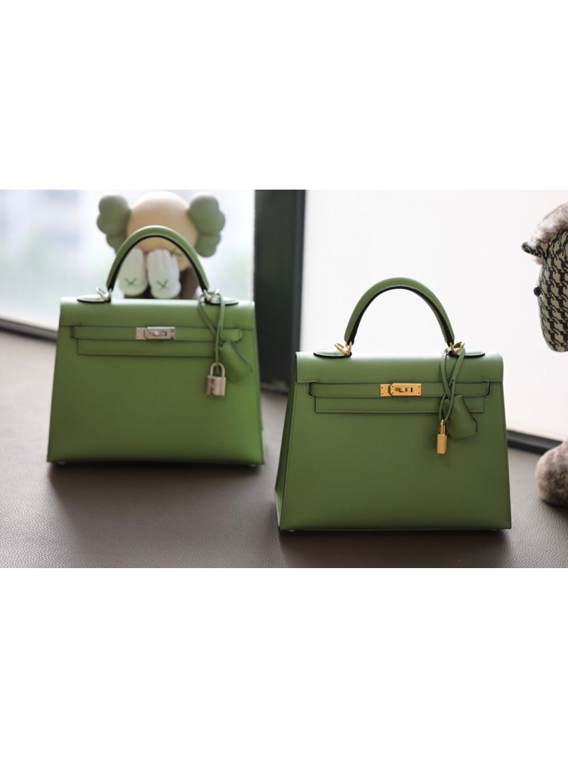 Hermes Kelly Epsom Avocado Bag