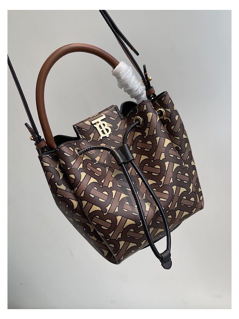 Burberry Monogram E-canvas Bucket Bag 80316541