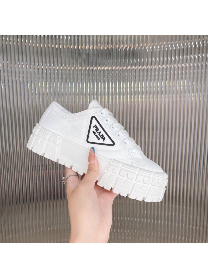 Prada Nylon Gabardine Sneakers 1E260M White