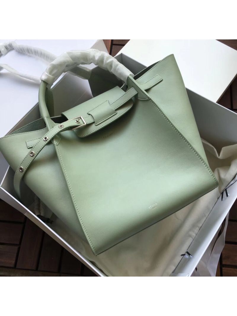 Celine Big Bag With Long Strap In Smooth Calfskin Mint 183313