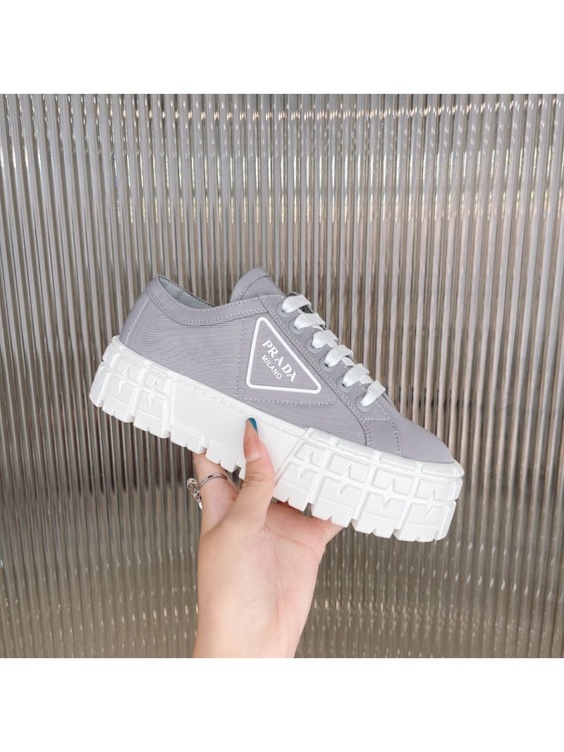 Prada Nylon Gabardine Sneakers 1E260M Grey