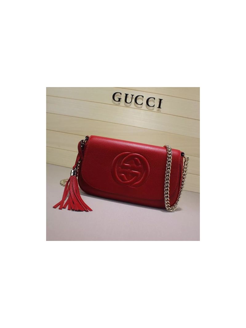 Gucci 336752 Soho leather shoulder bag Red