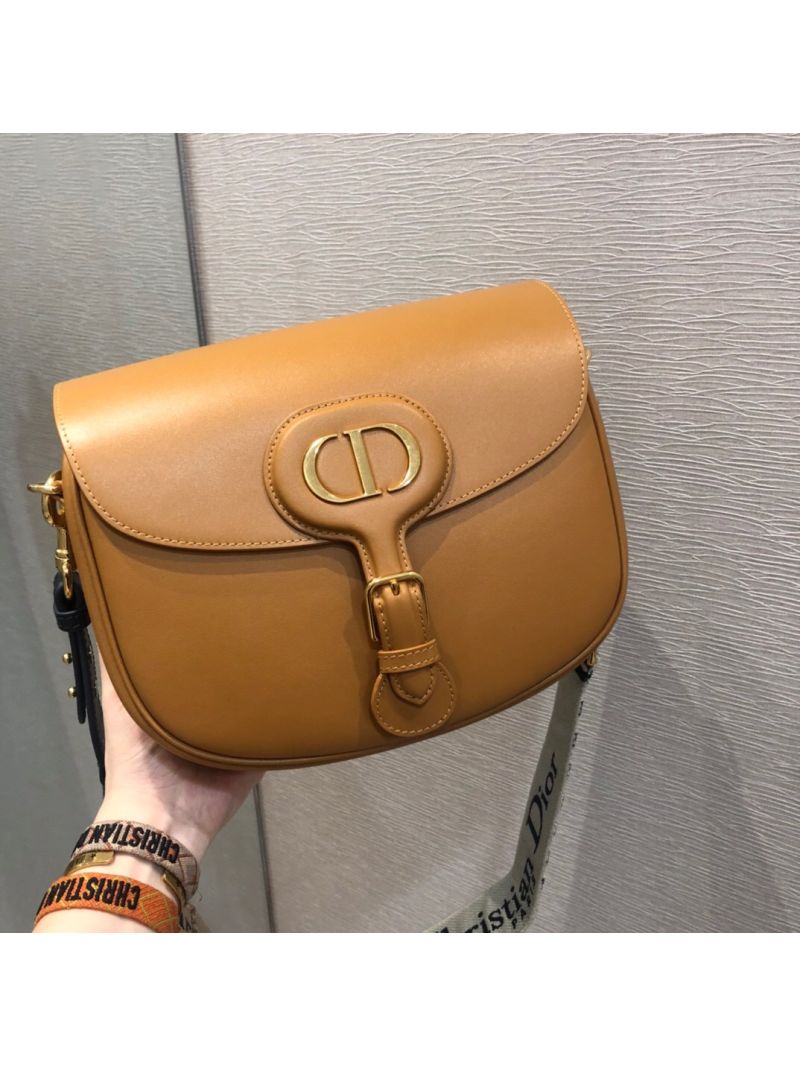 Dior Large Bobby Bag Camel Box Calfskin M9320U