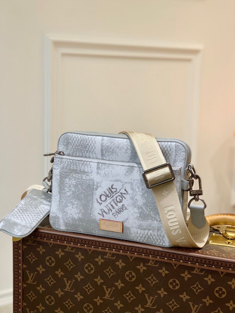 Louis Vuitton LV Trio Messenger N50068 Damier Salt canvas Gray