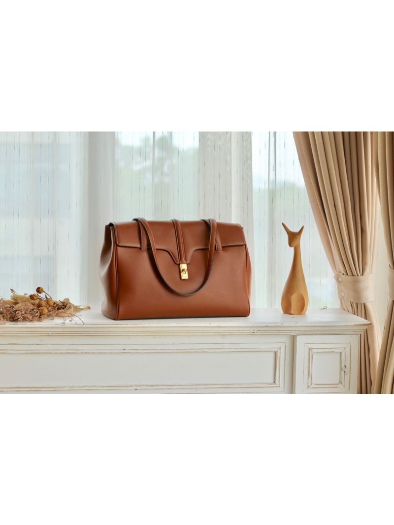 Celine Large Soft 16 Bag In Smooth Calfskin 194043 Tan
