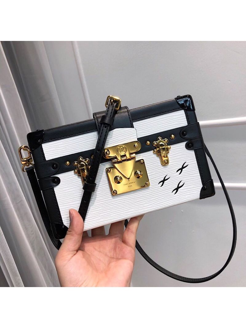 Louis Vuitton LV Petite Malle Epi Leather M54650 White