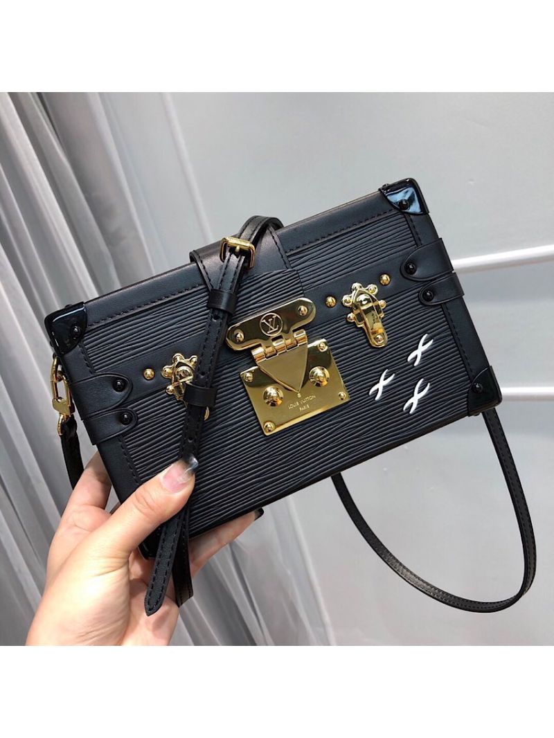 Louis Vuitton LV Petite Malle Epi Leather M54650 Black