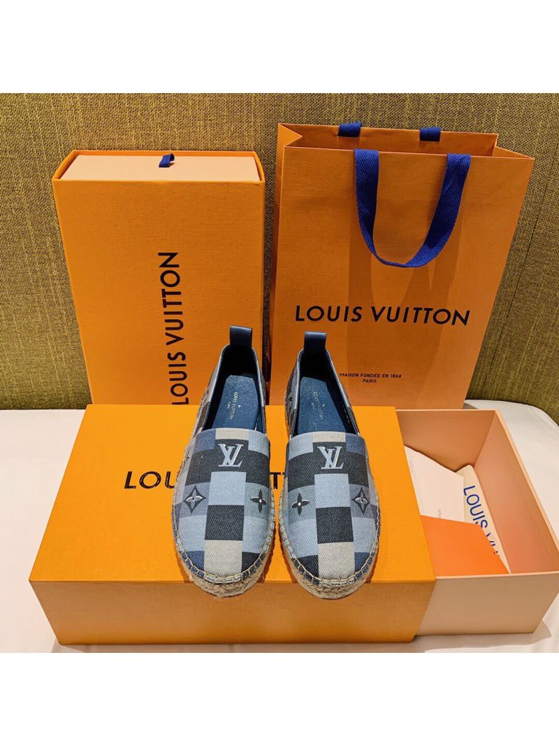 Louis Vuitton LV Starboard Flat Espadrille 1A7RIJ Denim